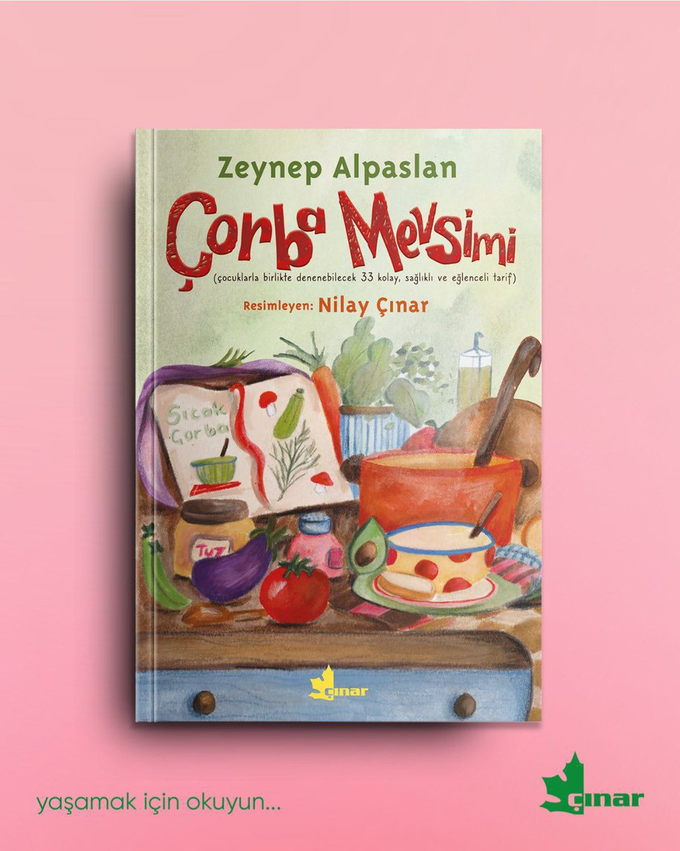 cinaryayinevi's tweet photo. Önlüğünü tak, kepçeni kap ve bu sıcacık yolculuğa katıl!

Zeynep Alpaslan kitaplardan ve hayattan ilham alarak geliştirdiği bu çorba tariflerinde, tüm kaygılarınızı buharlaştırırken aynı zamanda bir kâsenin içine sevgi ve sağlığı katıyor. https://t.co/1v2biZ3huE