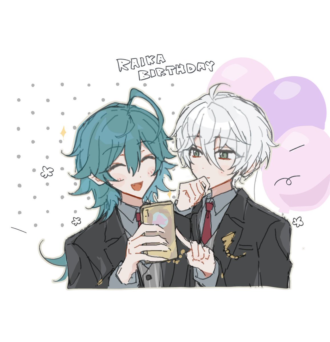 So_this_is_xx's tweet photo. カンライ 🎂♡
絵チャに描いたの不手際でダメになったから別で塗った https://t.co/a1KxHQJ4qg