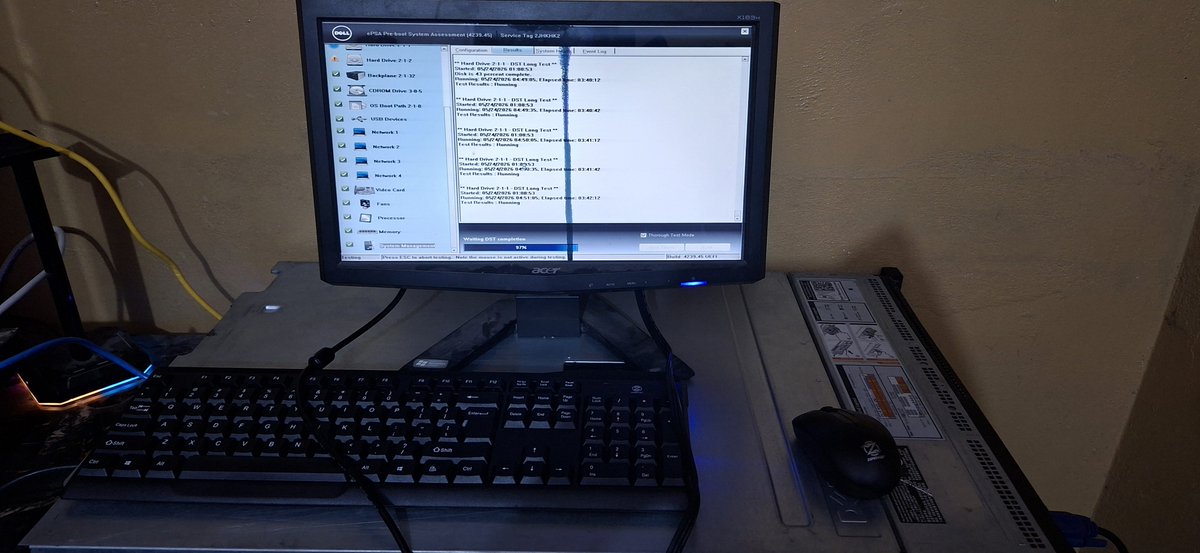 GQcodes's tweet photo. Started with “maybe I should get a server.”
Now I’m watching hard drive DST tests at 2AM like it’s Netflix. https://t.co/yYXYIzAy0G
