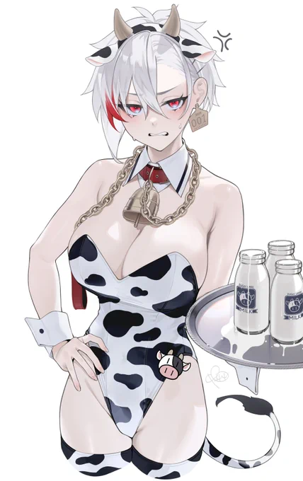 牛柄バニー クラン とが一緒でもいいじゃない #うちの子