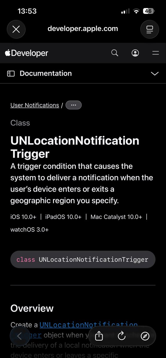 Johan_Stickman's tweet photo. @LeDindonFiscal Actually Uber utilise juste un service intégré dans iOS pour demander au système d'afficher une notification lorsque l'utilisateur rentre dans une zone pré-déterminée, l'app a même pas besoin d'être ouverte en arrière plan et utilise ni localisation ni adresse IP (ou mm internet) https://t.co/dvdDf8TRHy