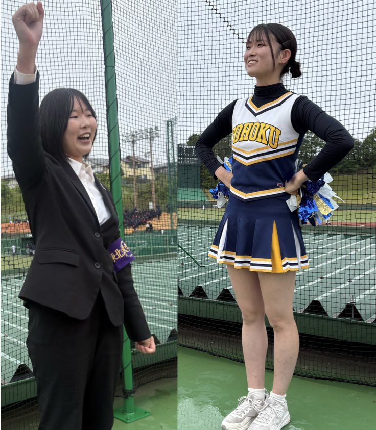 tohoku_ohendan's tweet photo. 【硬式野球春リーグ応援⚾️】

vs.仙台大学　0-2で惜敗..

2回に2失点するも、連携した守備が光り✨相手���追加点を許しませんでした！🔥
攻撃ではあと一本が届かず、惜しくも敗れてしまいました😭

今節で64代の春リーグ応援は最後となりましたが、今後もスタンドの絆を大切に全力で応援して参ります！ https://t.co/1XKGOewEJp