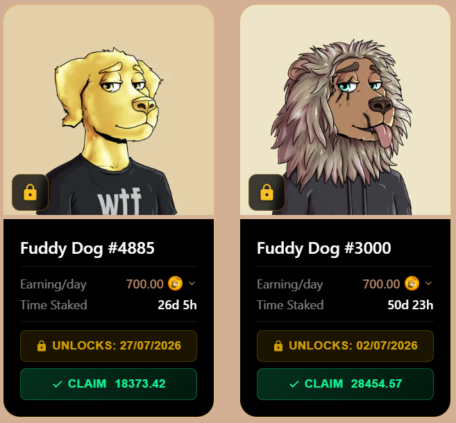 FuddyDogs's tweet photo. 10M more BONK has just been added to our staking rewards pool! 

Buy a dawg for $2 - stake it - earn BONK

Simple https://t.co/8fSZJPDZxs