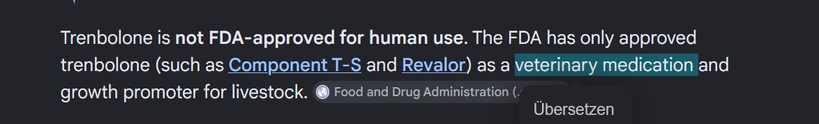 utoposd's tweet photo. @creatine_cycle @Bonecondor They didnt say human FDA approved😏 https://t.co/W0lNbRUB00