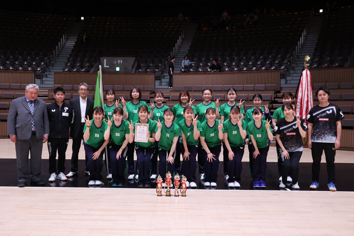 Rallys_pingpong's tweet photo. 2026年春季関東学生卓球リーグ

女子1部優勝　専修大学 https://t.co/VilevKXeqf