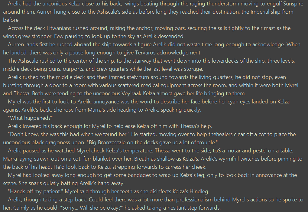 TheVioletGhost's tweet photo. First rough draft of this story is done!... Now to spend five years editing, cutting, changing stuff to make it presentable.

Royal Road post should continue as normally!... Once King Tarnak has his time in the spotlight lol. https://t.co/0ZbRqhciAK