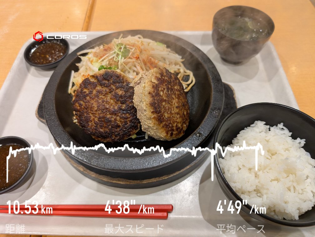 mothuovv's tweet photo. 今朝はニ部練で中強度走🏃
朝は10㌔💦
御前崎に移動してから5キロ🏃
道中マンタンハンバーグをダブルでいただき、体力が満タンに✌️
距離走ができてない😥 https://t.co/St1YwVzjlN