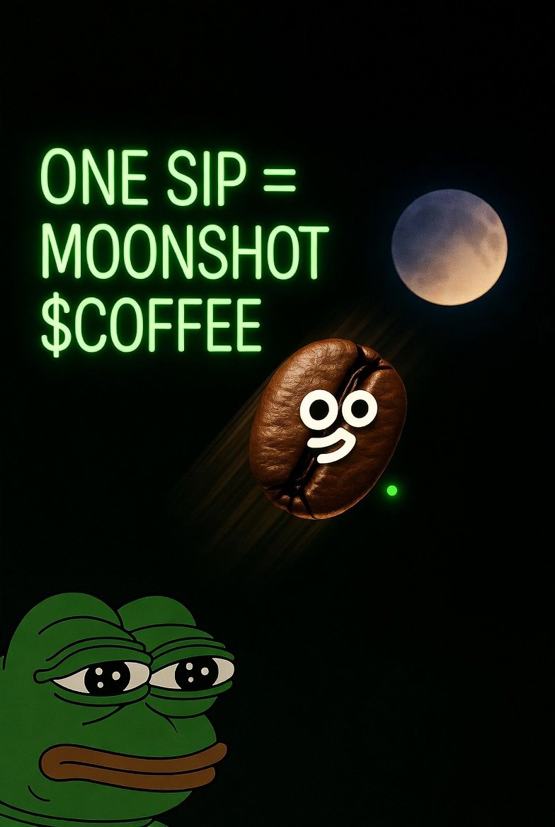 Funlandl's tweet photo. Who’s re-filling their mug today?
Drop your $COFFEE meme below 👇
Let’s see how many degens are caffeinated and dangerous this Sunday.
#Solana #CoffeeCoin #OneSipMoonshot #SCOFFEE https://t.co/b4aCoPfnir