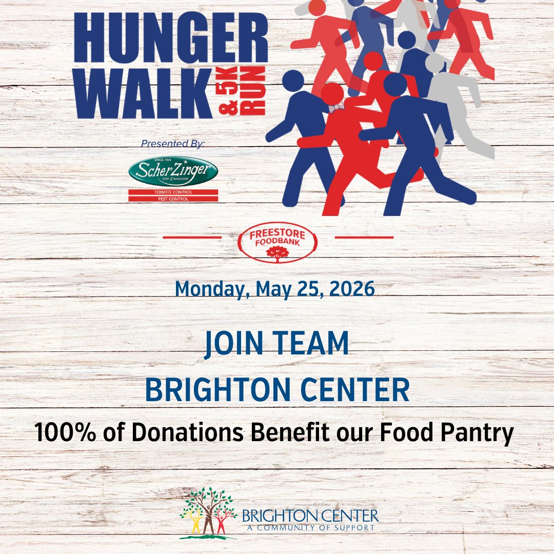 brightoncenter's tweet photo. There is still time to support Team Brighton Center at the annual Hunger Walk &amp; 5K Run by donating online. Proceeds benefit Brighton Center Hunger Relief efforts. To donate, visit: https://t.co/Y3BzSRa2Tc https://t.co/kJMzjH9MF7