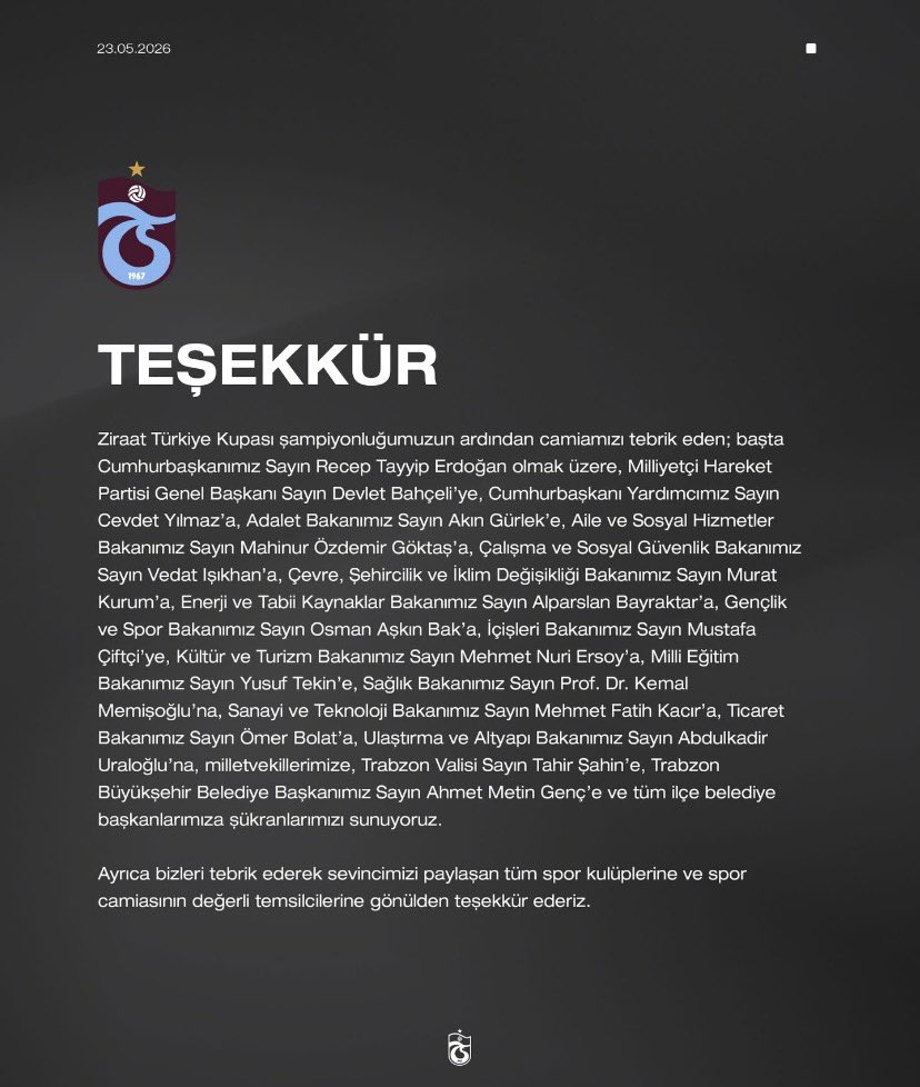 mserit61's tweet photo. Bu şehirde renkler değişebilir, fikirler farklı olabilir… Ama bordo-mavi sevda hepimizin ortak değeridir.
Trabzonspor; siyasetin değil, Trabzon’un çocuklarının, sokaklarının, tribünlerinin, ortak vicdanının takımıdır.
Çünkü #Trabzonspor ayrıştırmaz… Birleştirir. 💙❤️ https://t.co/b0He0jLenn