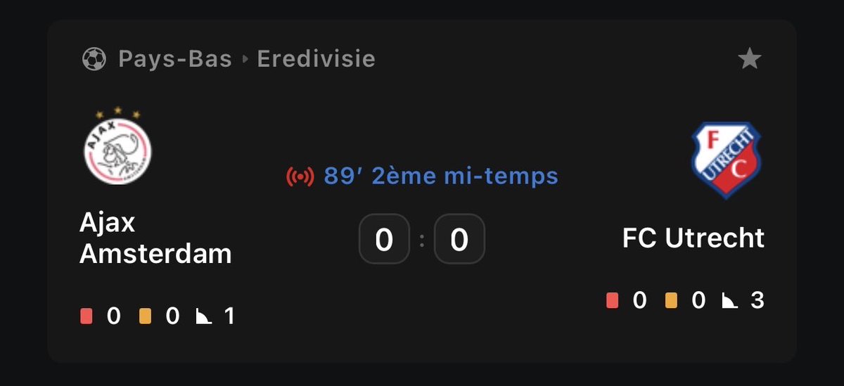 PROSPORTS69's tweet photo. Si Ajax y font 0:0 c’est vraiment des grosses p**** par contre… https://t.co/ZyJVtYRs3Y