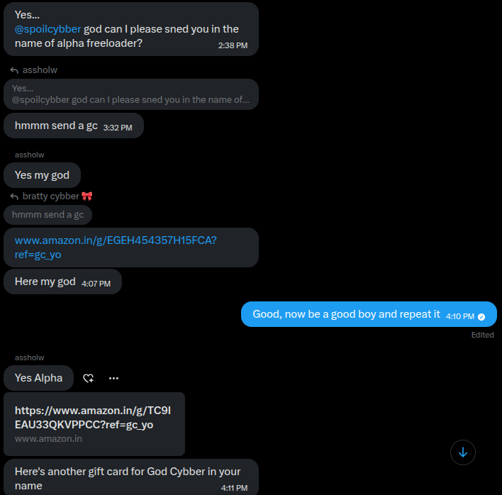 fillthefries's tweet photo. Getting ruined by me and @spoilcybber is a dream for all of you, isn't it?

Go start sending for dad while I have fun with her. Cucks should fund my fun.

Alpha Freeloader Findom Cuckold Loser ATM Cash Manscam https://t.co/GLzcolf78a
