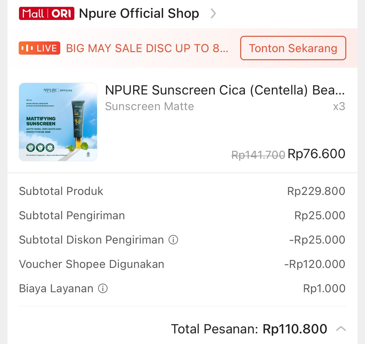rusathanos's tweet photo. @i_m_mortal_ Co sunscreen kecintaan kak immm thank youu https://t.co/R9th9Ba2bt