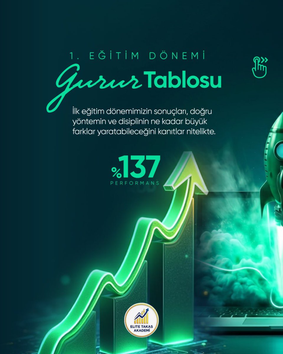elitetakas's tweet photo. 🚀 1. Eğitim Dönemi Gurur Tablomuz!

İlk eğitim dönemimizin sonuçları; doğru strateji, disiplin ve sabrın piyasada nasıl büyük farklar yaratabileceğini bir kez daha gösterdi. 📈🔥

✅ %137 Performans

✅ Sistemli işlem disiplini

✅ Bilinçli yatırım yaklaşımı

✅ Birlikte büyüyen güçlü topluluk

Bu daha başlangıç…

Elite Takas Akademi olarak yeni dönemde çok daha büyük hedeflere ilerliyoruz. 💹

📍Sen de bu yolculukta yer almak istiyorsan bizi takip etmeyi unutma!

https://t.co/OCsVde4FgO

#borsa #xu100 #hisse #kripto #yatırım #trader #bist #finans #EliteTakasAkademi