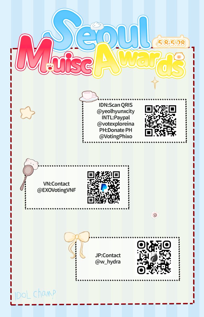 EXOWinterHeat9's tweet photo. 距离SMA投票结束还有四天左右
不管是宣传投票
或是参与下方图片的集资
都请加入
• 印尼联系
 @yeolhyunxcity 
• 国际支付联系
@votexploreina 
• 菲律宾联系
@VotingPhixo 
• 越南联系 
@EXOVotingVNF
• 日本联系 
@w_hydra 
#EXOTakeTheCrown
#EXOLVoteEXOonSMA
#보란듯이_마주해_서가대_1위 https://t.co/DDTY8whutQ