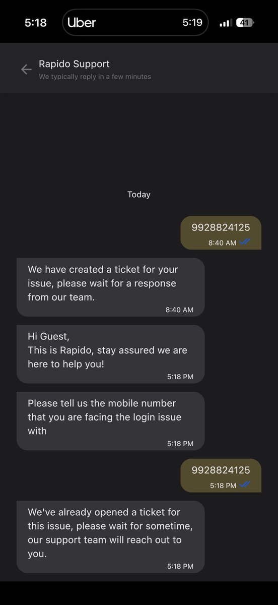 harshreasoning's tweet photo. @rapidobikeapp @RapidoCares why is my account blocked despite being a very regular customer ? And there is not even a provision to call support directly specially when I needed a cab. https://t.co/uBOvbnhszn