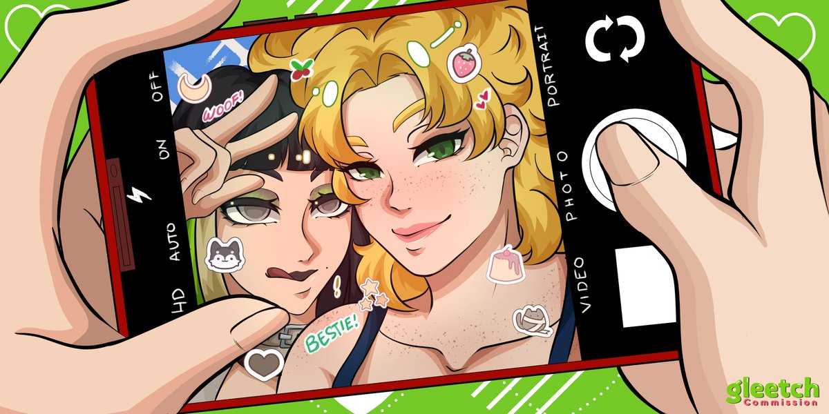 _gleetch's tweet photo. Haven't been posting much because of thesis but here's my YCH comms, thank you very much!  (✿◡‿◡) #commission #ych #vgen (1/2) https://t.co/ALj46Cv5Ql