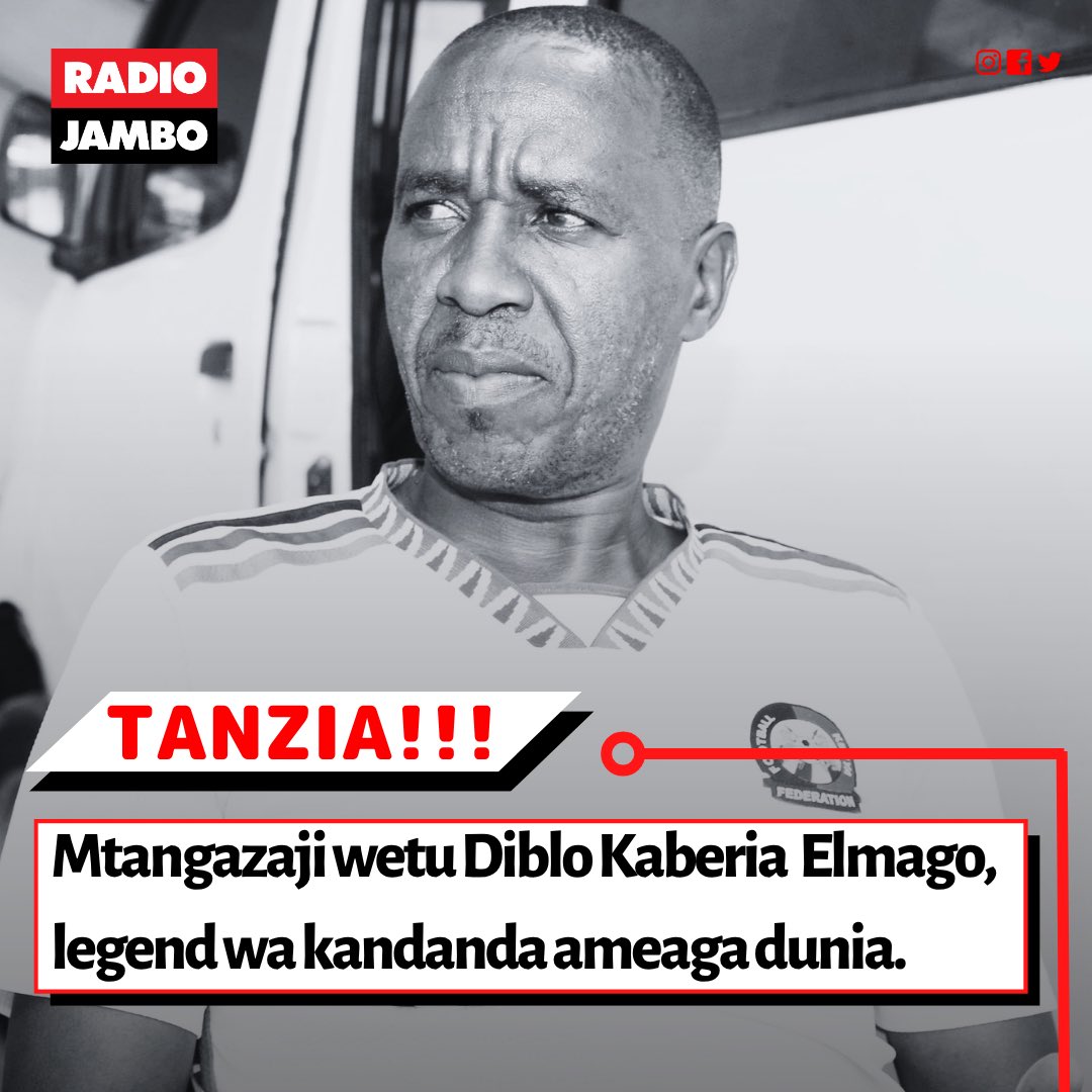 RadioJamboKenya's tweet photo. Kabla ya kifo chake, Elmago aliwasihi mashabiki wake kumuombea kupitia mtandao wake wa Facebook. 

“I NEED YOUR PRAYERS MHAKIKI has been SICK.” Diblo.

The Magician alianza commentating akiwa katika darasa la sita. 

Mola ailaze roho yake mahali pema peponi 💔🕊️🕊️🕊️🕊️🕊️ https://t.co/QwJlpQzAjl