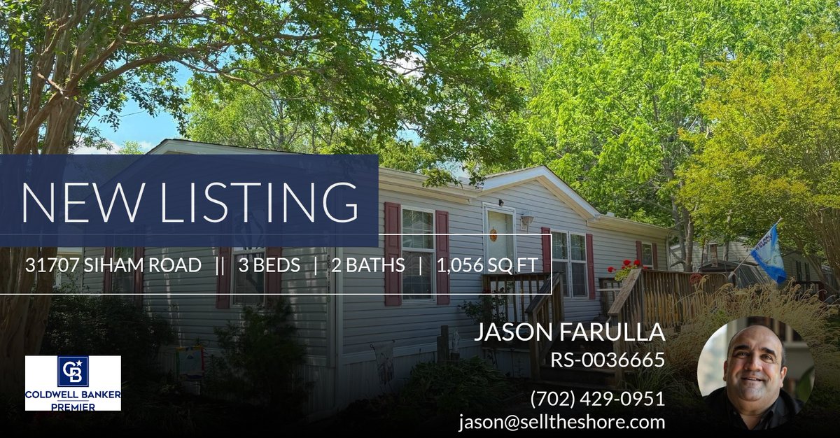 JasonFarulla's tweet photo. 📍 New Listing 📍 Take a look at this fantastic new property that just hit the market located at 31707 Siham Road 49294 in Lewes. Reach out here or at (702) 429-0951 for more information

Jason Farulla , Your experienced agent alwa... https://t.co/H1Zzjadsd2 https://t.co/pyaYgTUT4M