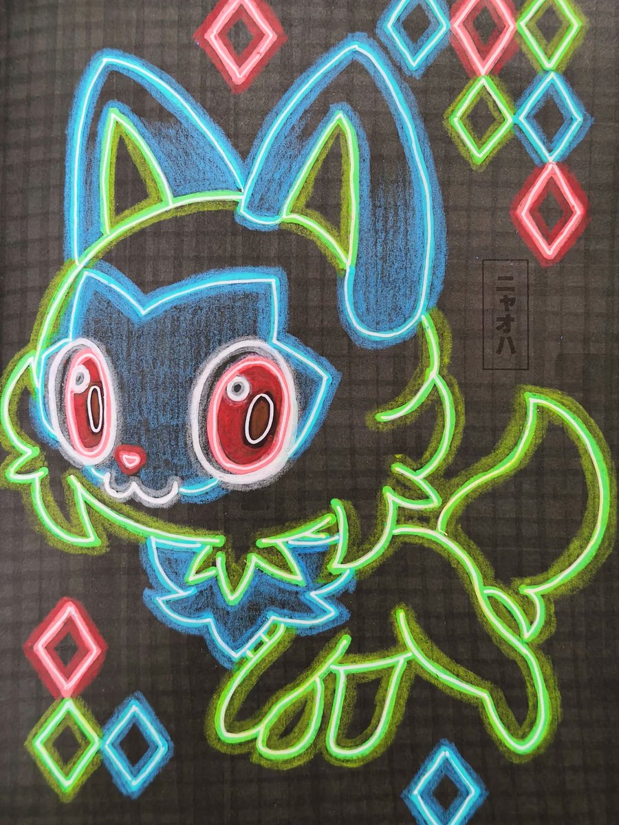 lycheecolor's tweet photo. 普通の塗り絵をネオン塗り絵にする動画を見て私もやりたくなりました✨
100均のポケモン塗り絵をohuhuのアルコールマーカーで黒塗りにして上からポスカとトイロノで仕上げました。
お手本はこちら↓
https://t.co/T367WDhyzC

https://t.co/7tvqeizzUF

#neon
#coloringbook
#ポケモン
#ohuhu
#posca https://t.co/cCw8bRnlIZ
