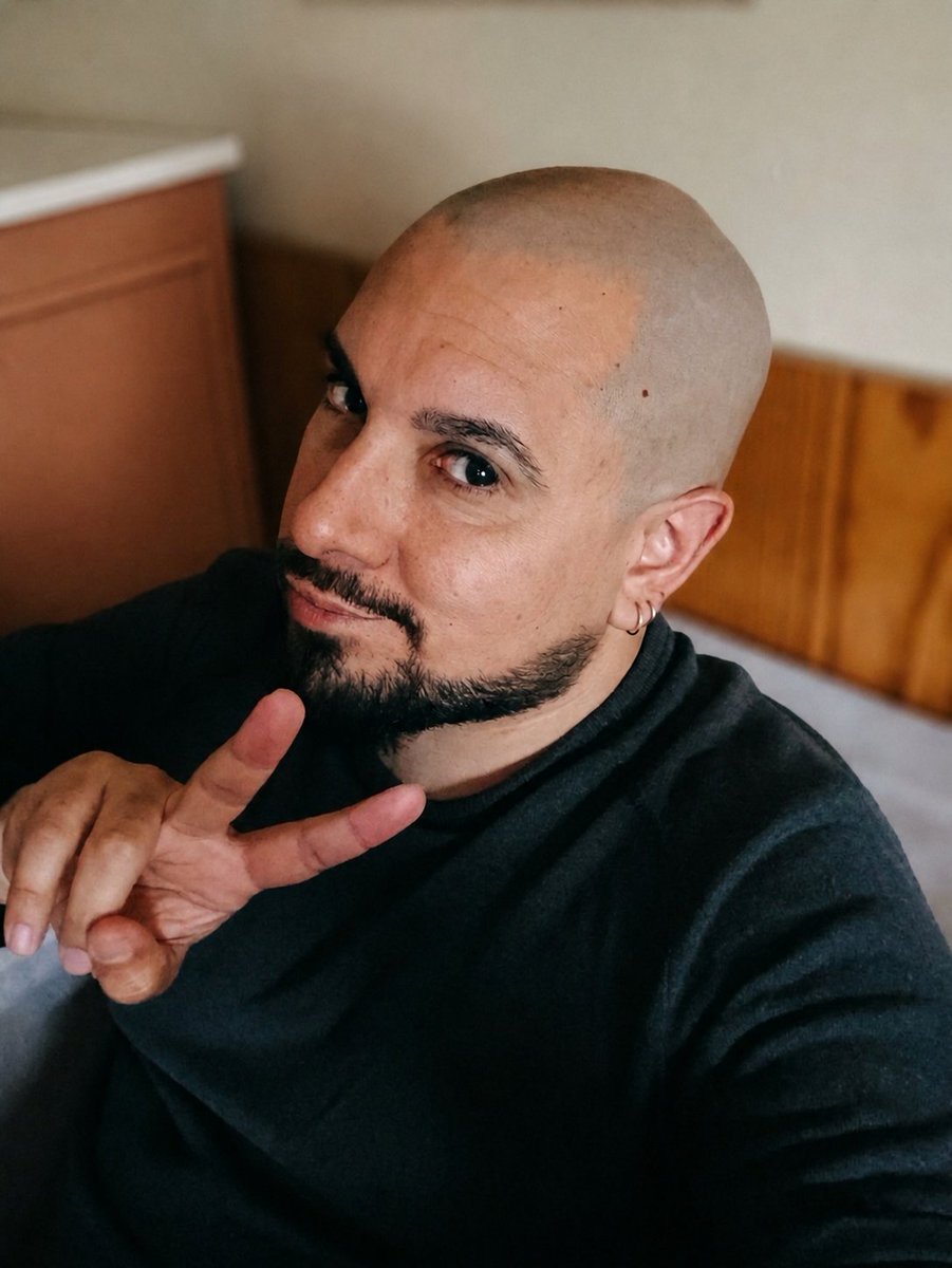 derekalhe's tweet photo. #shavedhead #beardstyle #sunday #selfie #photooftheday https://t.co/g6I1fcDPDp