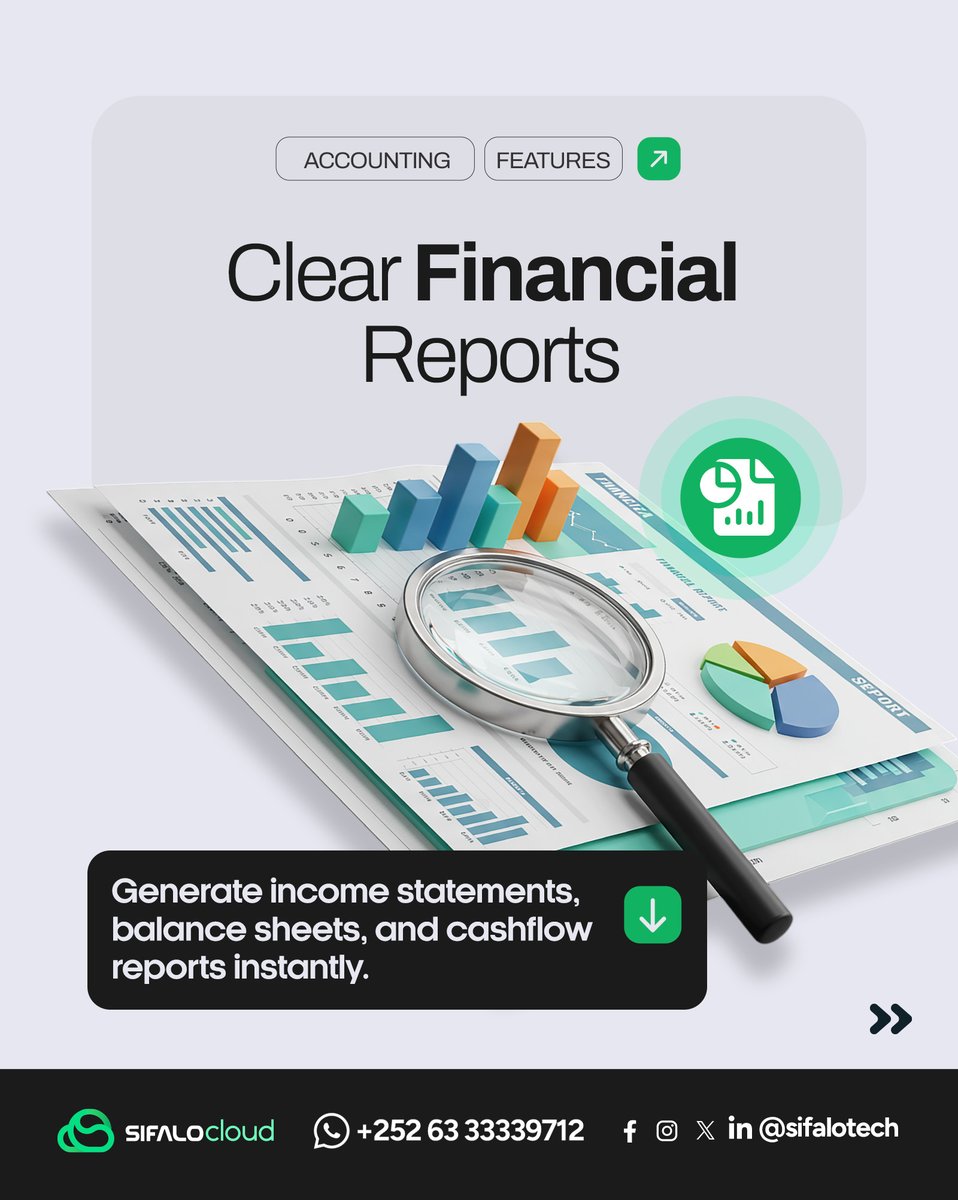 SifaloTech's tweet photo. Less paperwork.
More control. ☁️

Manage invoices, finances, inventory, and reports , all in one system.

Run smarter with Sifalo Cloud. https://t.co/Xq0YBIacEo