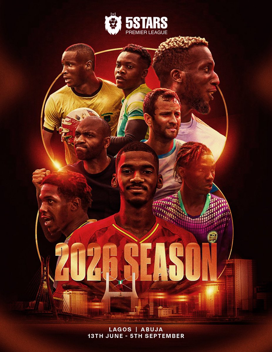 5starsPL's tweet photo. 8️⃣years of pure grit. 
Rooted in tradition, fueled by the same hunger.

The grassroots story continues…🤞
📍Abuja | Lagos

This is Thè Reawakening Season.
8x the hustle😤🔥

SWIPE for Registration Details⬆️ 📞 

#5starspremierleague #grassroots #football #abuja #lagos #nigeria https://t.co/ewiw2ZEx1F