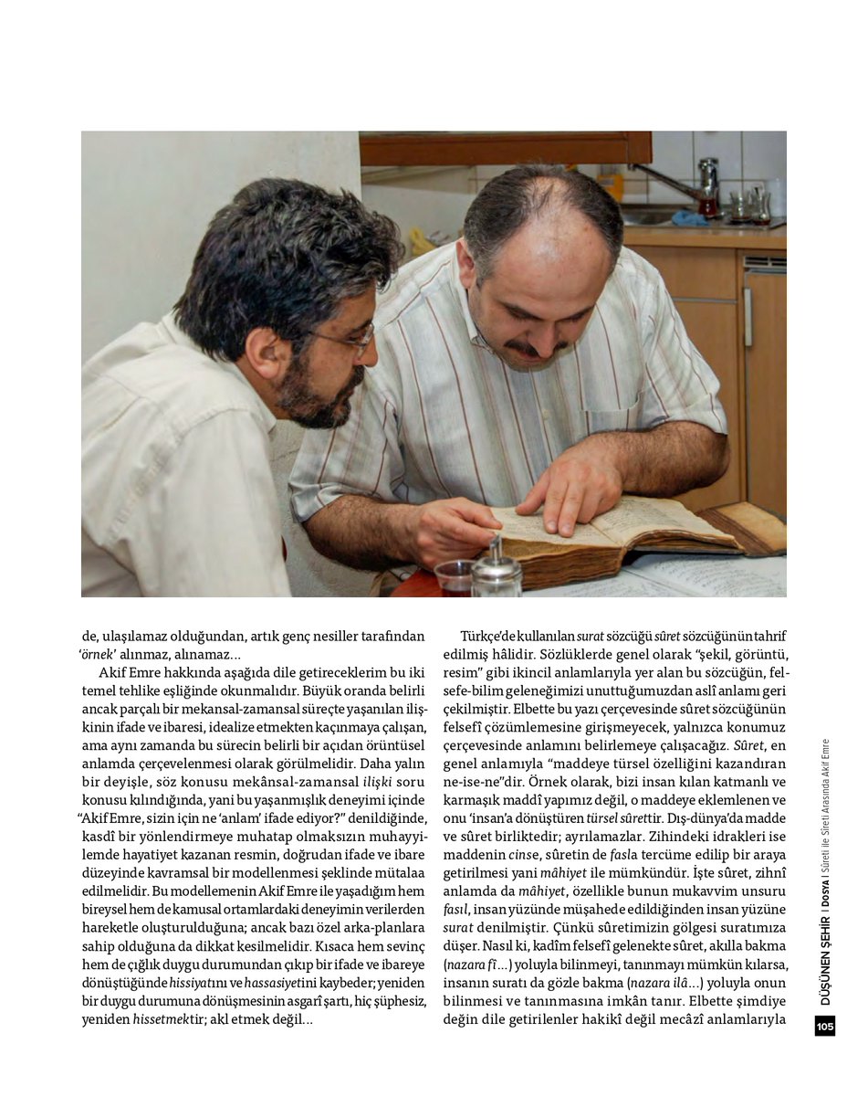 ihsanfazlioglu's tweet photo. "Sûreti ile Sîreti Arasında Akif Emre"
İhsan Fazlıoğlu
Düşünen Şehir: Akif Emre Özel Sayısı
Sayı 6, Haziran 2018, s. 105-107 https://t.co/nIqs6YLmUS