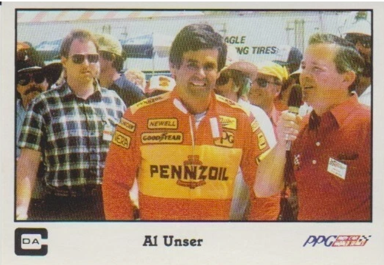 NascardRadio's tweet photo. Today in #IndyCar History (5/24/87) Al Unser won the 1987 Indianapolis 500 race held at Indianapolis Motor Speedway, Speedway, IN | Trading Card: 1987 CDA PPG Indy Car #9 #NasCardRadio @IndyCarOnFOX @IndyCar @ParksideCards https://t.co/982ccLkTx4