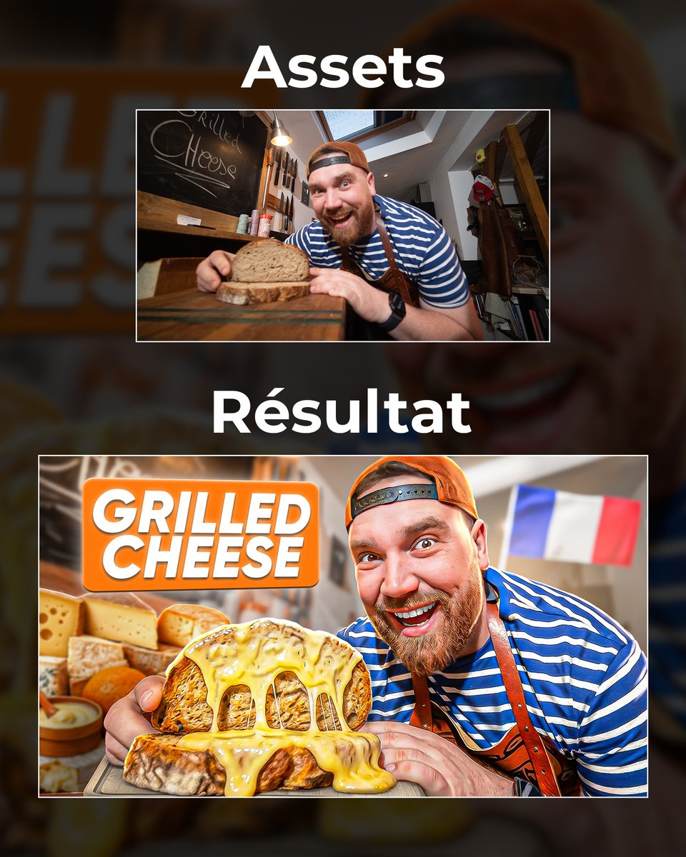 TheoLdx_'s tweet photo. Nouvelle minia pour Bonne Pitance !
Un gros grilled cheese lààà 🧀

#YouTube #Thumbnail #Food #Miniamaker https://t.co/wmW4rnv13w