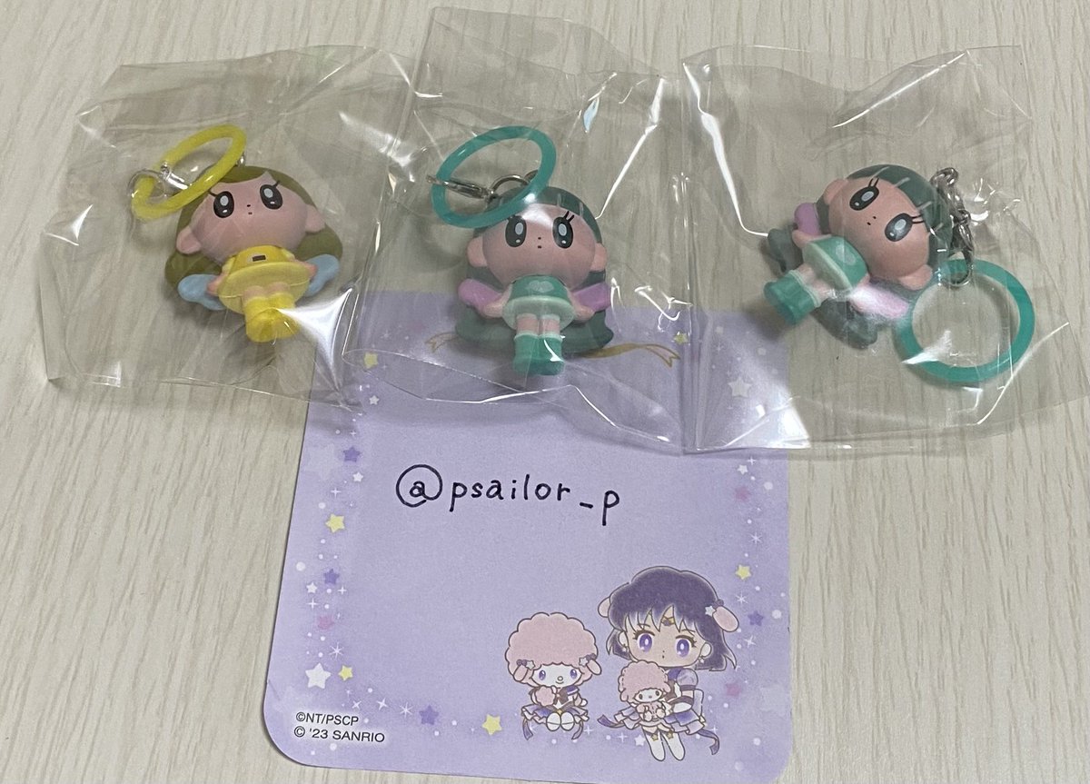 psailor_p's tweet photo. 【交換】超ポジティブえんじぇるず リングチャーム

譲→まんぷくちゃん、めいくちゃん

求→おしゃれちゃん、あいどるちゃん(各1)💖

郵送での交換希望
よろしくお願いいたします☁️ https://t.co/ek2KeHTJ3t