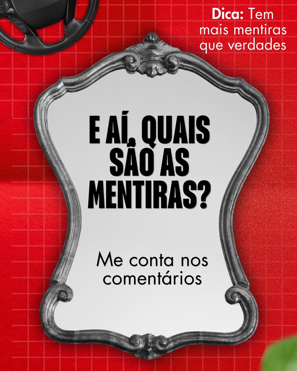 LuaMoriggi's tweet photo. Temos verdades
Temos mentiras
E quase verdades ou mentiras

E aí, será que você acerta?

🤭 https://t.co/ieEvG0c3re
