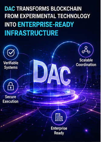nivanfieldd's tweet photo. DAC transforms blockchain from experimental technology into enterprise-ready infrastructure through verifiable systems, secure execution, and scalable coordination. https://t.co/xrEVBFHqg3
