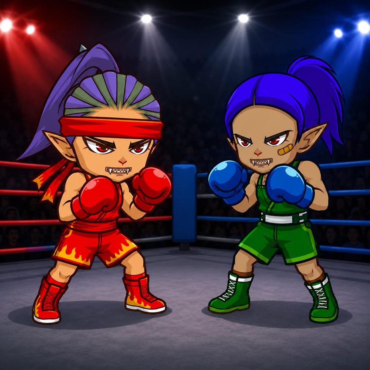 GFTselenia's tweet photo. GFT🫦
Ringside fire is real! 🔥 A massive left hook connects, and the green goblin is in trouble! 🥊💥
Can he make a comeback or is it game over? Who are you rooting for? 👇 #Gaming #IndieGames #Boxing #RingSide
https://t.co/2RZSdj7NTn https://t.co/LdLAMlUGTr