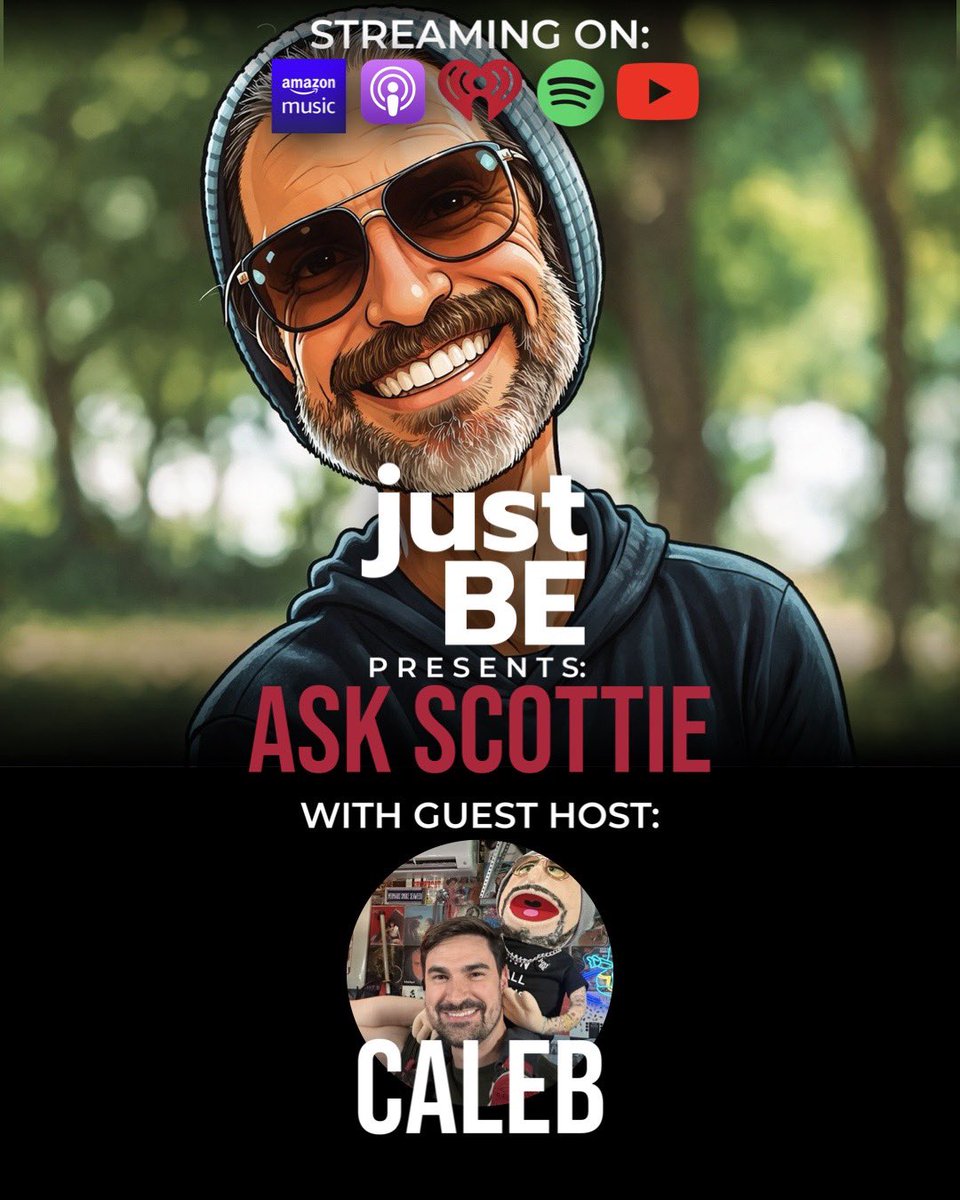 justbewscottieg's tweet photo. MONDAY! - just BE presents: ASK SCOTTIE - Tomcat, Divorce &amp; Getting your Fix with Caleb https://t.co/uLNNohFPa4