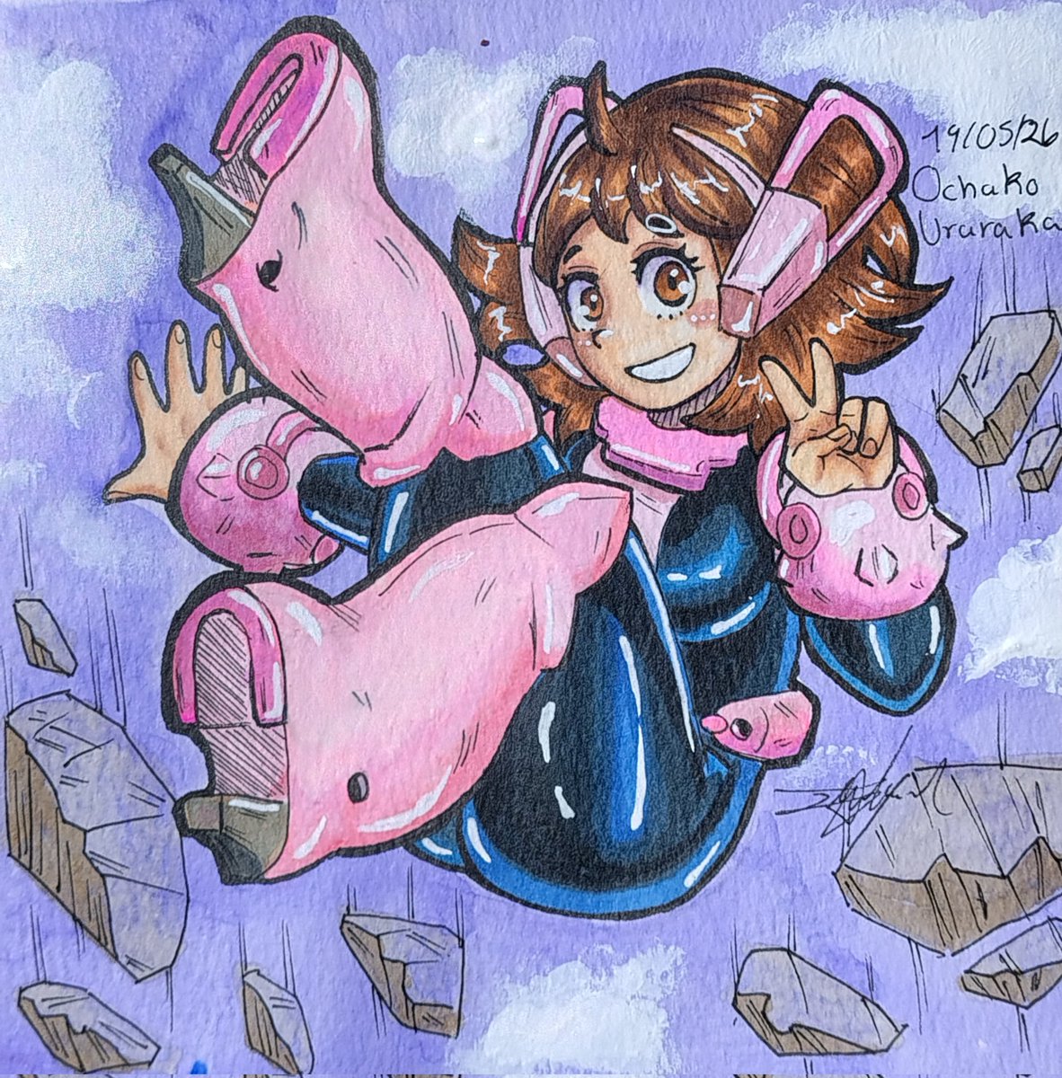 DrawAntuan's tweet photo. Ochako Uraraka (Boku no Hero) 🌸

#MyHeroAcademia https://t.co/DULK9VMIYb