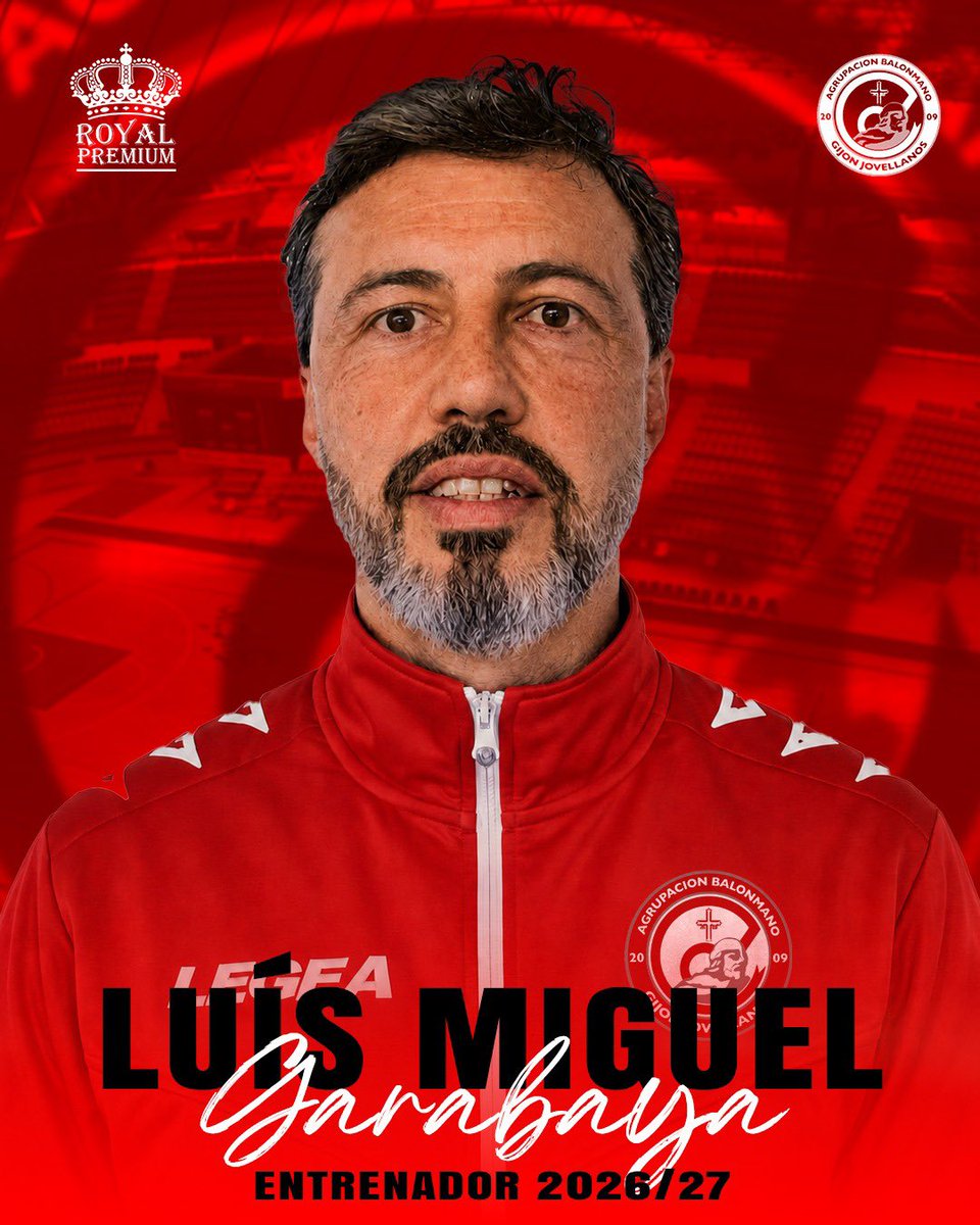 gijonjovellanos's tweet photo. El Royal Premium Gijón ya tiene entrenador para la 26/27, se trata del avilesino Luis Miguel Garabaya (1975)

En las últimas semanas se han producido diversas reuniones con Garabaya que han llegado a buen puerto y este ya ha conocido al resto de cuerpo técnico 

¡¡Bienvenido!! https://t.co/iuY2MlrvJI