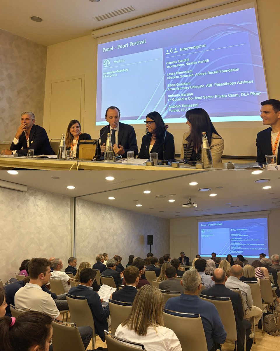 abfoundation's tweet photo. Si è appena conclusa la partecipazione di Andrea Bocelli Foundation al Festival Economia Trento 2026, attraverso due momenti di confronto dedicati ai temi della filantropia, dell’economia sociale e della generazione di impatto.

Nel panel “Passaggio generazionale e filantropia. Gestire la ricchezza: visione, responsabilità, tempo”, LauraBiancalani, Direttore Generale di Andrea Bocelli Foundation, e Silvia Gualdani, Amministratore Delegato di ABF Philanthropy Advisors, hanno approfondito il ruolo che la filantropia può avere nella costruzione di valore condiviso e impatto duraturo.

Nel secondo appuntamento, “Il ruolo della finanza e dell’economia sociale nella crescita economica”, Laura Biancalani ha portato il contributo di ABF all’interno di una riflessione dedicata a come relazioni, competenze e progettualità condivise possano contribuire allo sviluppo dei territori e delle comunità.

Grazie a @sole24ore Ore e al Direttore Fabio Tamburini per aver promosso occasioni di dialogo e approfondimento su temi sempre più centrali per il futuro sociale ed economico dei territori.