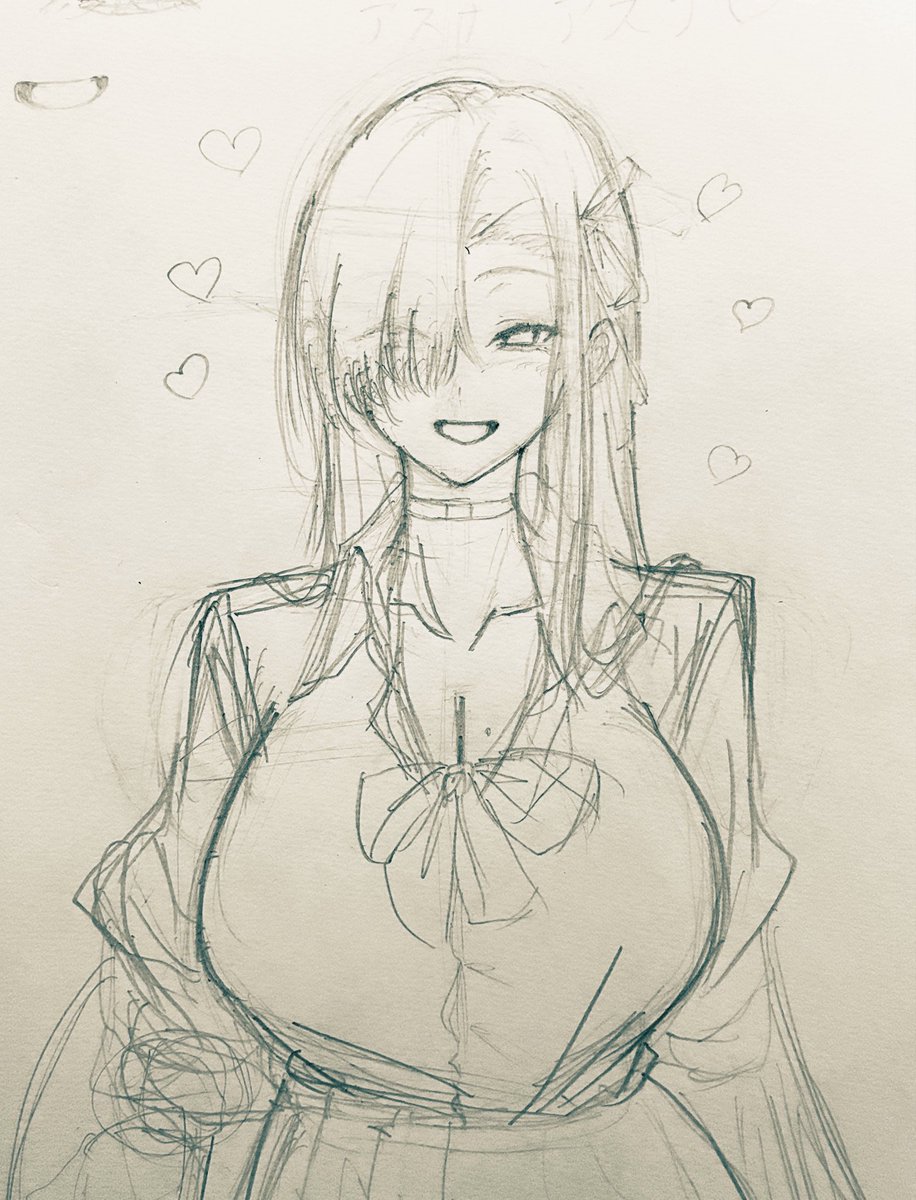 アスナ(ブルアカ) 「意外とまだアナログ描けるなって思えた日になった」|ねぎ❸のイラスト