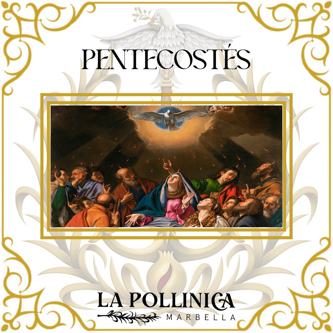 pollinicamarbe's tweet photo. ✝️ PENTECOSTÉS ✝️

“En Pentecostés, el cielo se abrió y el Espíritu Santo descendió sobre María y los Apóstoles, encendiendo en sus corazones el fuego eterno del amor de Dios. 

‘Ven, Espíritu Santo, ilumina nuestras vidas, fortalece nuestra fe y haznos testigos fieles de Cristo. https://t.co/7pcSh6Beaz