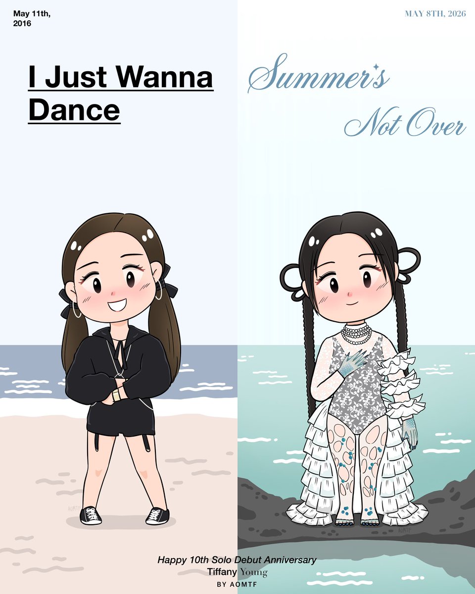aomtf's tweet photo. 2016 ➡️ 2026 🎶🪩💃🏻🌴☀️🌊🧜🏻‍♀️🐠🐚

#TiffanyYoung #SummersNotOver 
#IJustWannaDance #10YearsWithIJWD https://t.co/9OkQi7TPtT