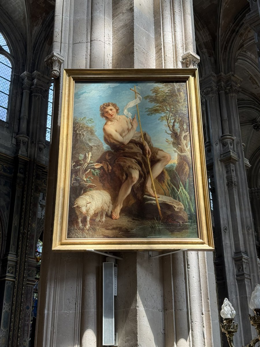 hbaillet's tweet photo. Quand au détour d’une visite de Saint-Eustache à Paris, tu rencontres Lemoyne, Vouet, Le Tintoret et Manetti 🤩
#histoiredelart https://t.co/l0Bcrlgj8c