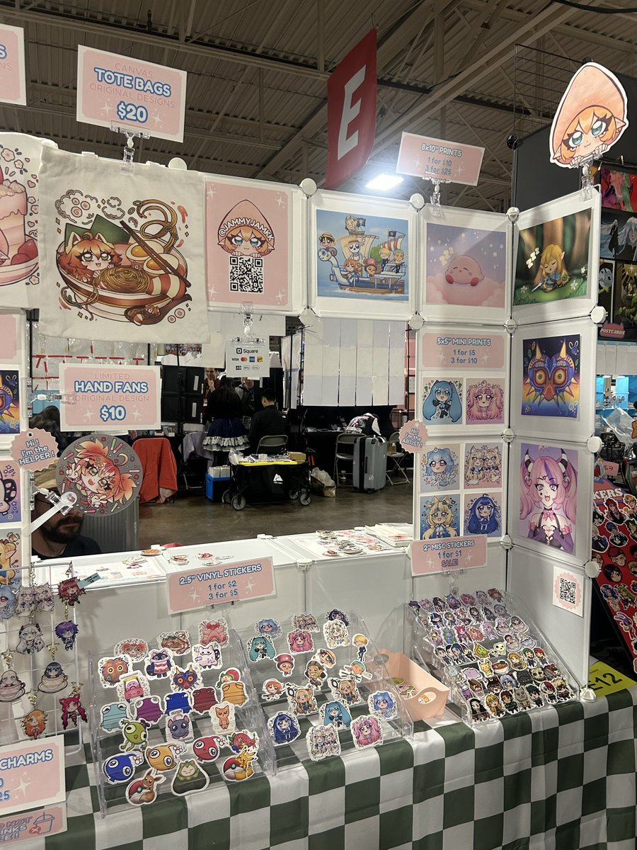 JammyJamKK's tweet photo. Last day at Anime North!! See you soon! Table E12💕 #animenorth #artistalley https://t.co/fKCeBD63oU