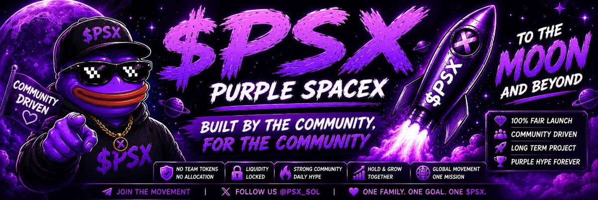 Purple SpaceX tweet media