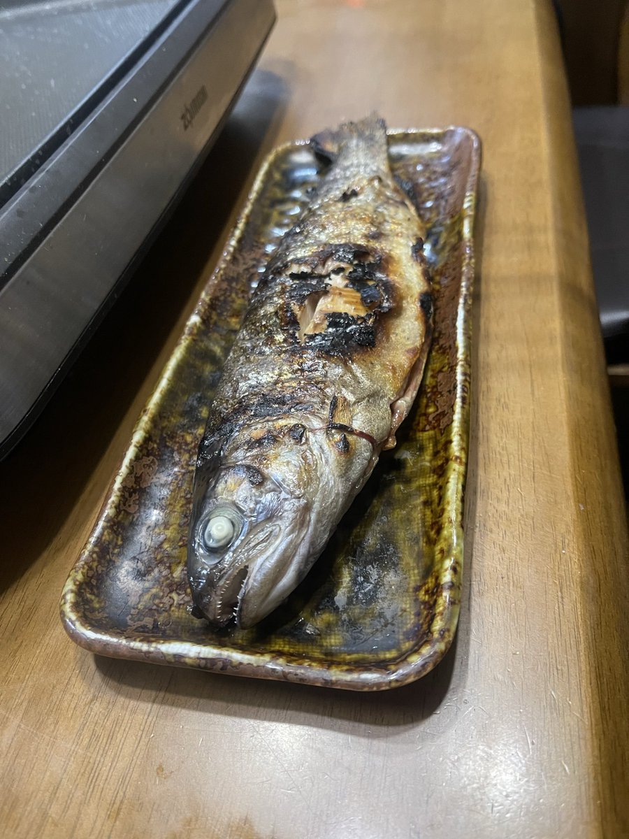 ken__33a's tweet photo. これを食べて益々強くなります🐟

#マス https://t.co/w1MNhOuADp
