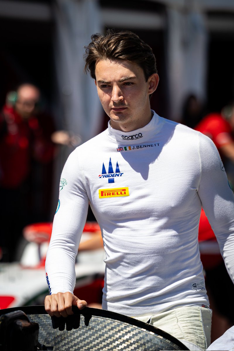 john27bennett's tweet photo. New day. New chance.

Lights out for race two at 12:05 local and 17:05 🇬🇧 time.

📺 @SkySportsF1 

#JB27 I @Formula2 I @trident_team https://t.co/WKrrfdNPZy