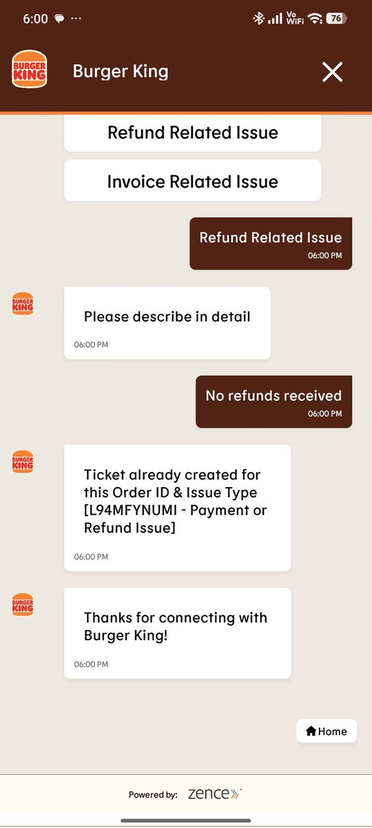 G_Varma87's tweet photo. @burgerkingindia 
Stop your scam, Shame on you..
It's been 2 weeks with no refund yet,
1st cancel the order then no refund.
Shame on you @burgerkingindia 
@TOIMumbai 
@mumbaimatterz 
To order advance payment and refund no information.. Stop Scam. https://t.co/wipp9OhH5a