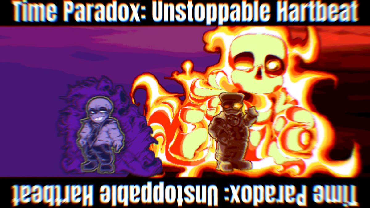 Hirohd0729's tweet photo. Time Paradox: Unstoppable Hartbeat
(TimeParadox² take)
@AKAPIKUTO293 との合作です
#sans https://t.co/BaU2dRWOQ9