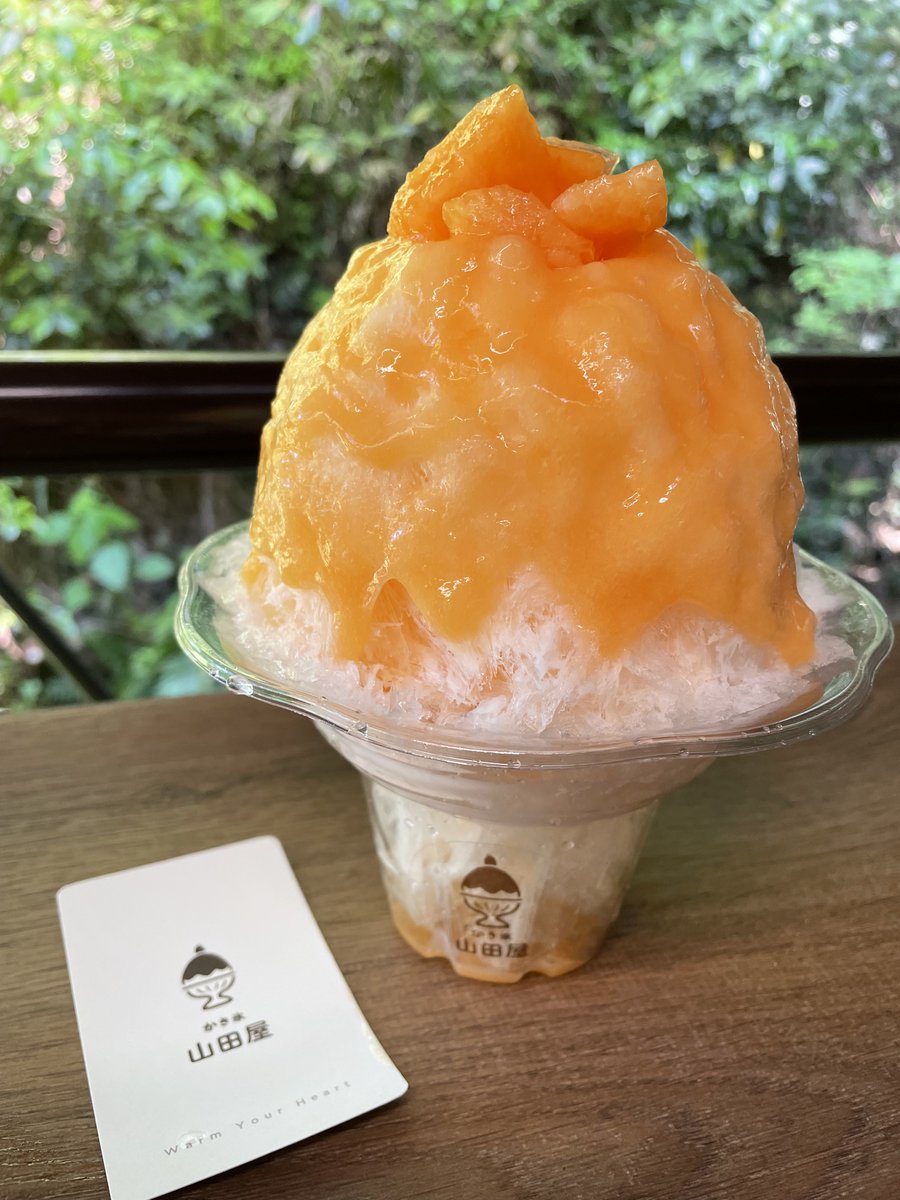 Daikichi_GoOut's tweet photo. 埼玉県ときがわ町のキャンプ帰りに喰らう
ふわふわの生メロンかき氷🍈🍧

#ソロキャンプ #かき氷 #山田屋 https://t.co/DNgLumi477