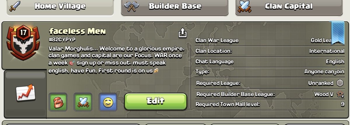 JeffroDotVT's tweet photo. @ClashofClans Always looking for new recruits! https://t.co/ioQPEe8hlp